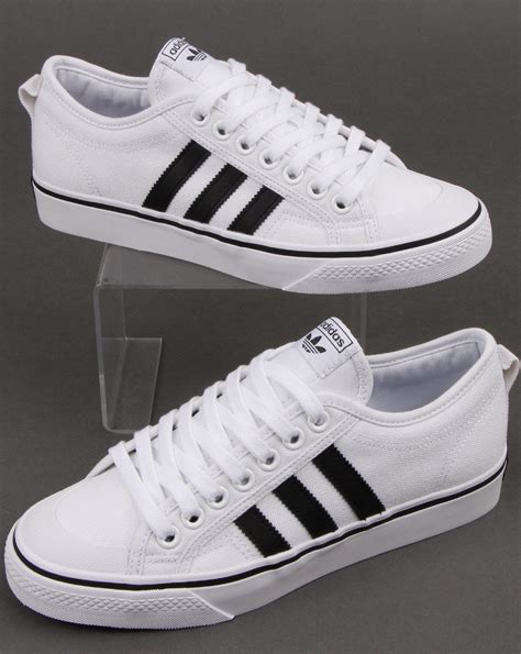 black and white adidas trainers cheap